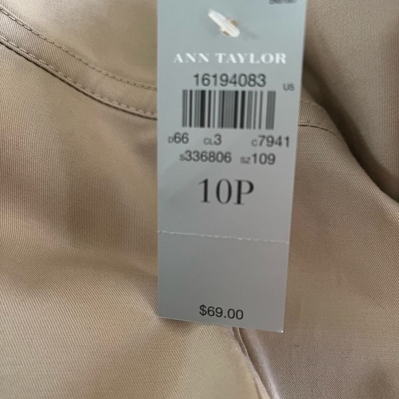 ANN TAYLOR Khaki Pencil Skirt Ladies Size 10P New with Tags Smoke Free Home - Picture 5 of 6